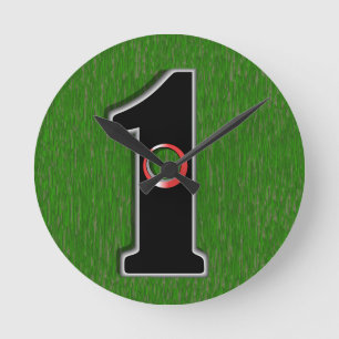 Golfer's Dream - Hole in One! Runde Wanduhr
