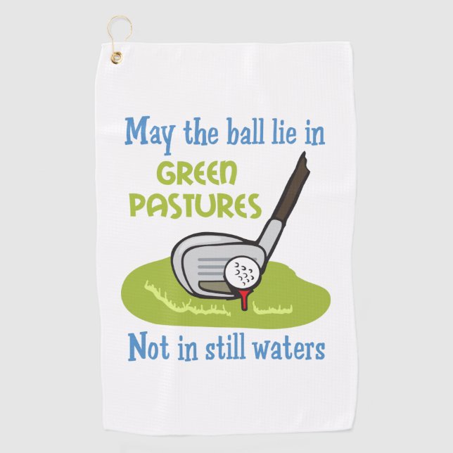 Golfers Gebet Golfhandtuch (Vorderseite)