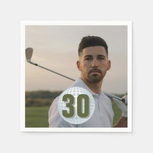Golfers Geburtstagsfeier Serviette