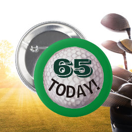 Golfers Geburtstagsgolfball-Golfer-Golfer im Alter Button
