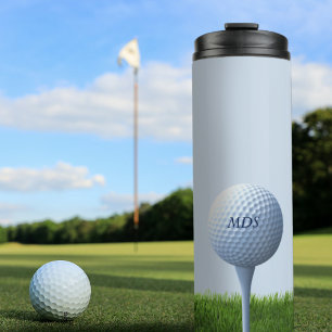 Golfers Golf-Thema Ablenkung von den grünen Sporta Thermosbecher