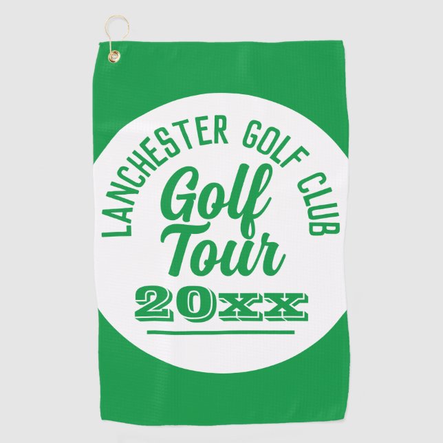 Golfers Golf Tour Golfhandtuch (Vorderseite)