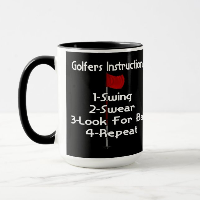 Golfers Instructions Spaß Tasse (Links)