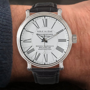 Golfer's Loch in einem Gedenken Armbanduhr