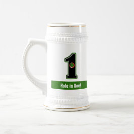 Golfers Loch in One. Glück oder Geschick? Reisemug Bierglas