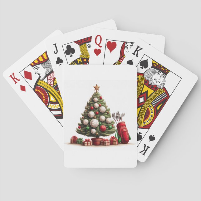 Golfers Poker "Weihnachtskarten" Spielkarten (Rückseite)