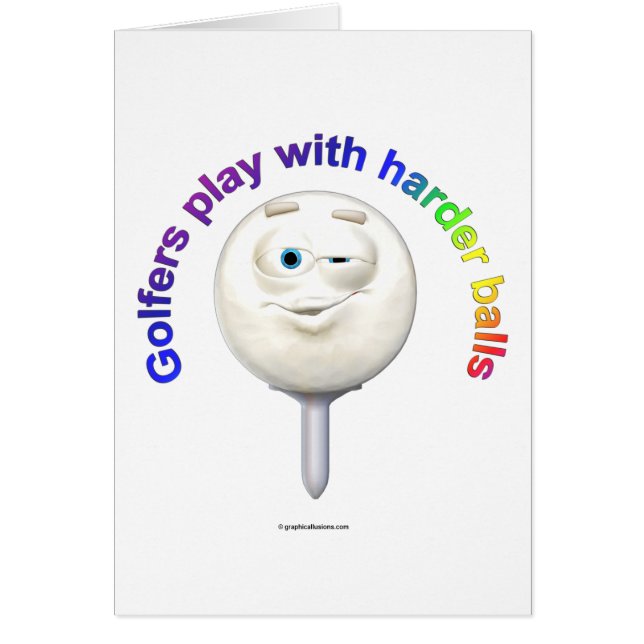 Golfers spielen mit Harte Balls (Vorne)