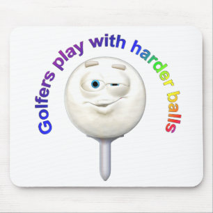 Golfers spielen mit Harte Balls Mousepad