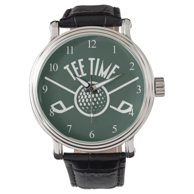 Golfers T-Shirt Time Armbanduhr (Vorderseite)