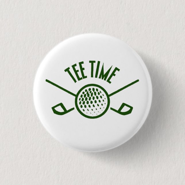 Golfers T-Shirt Time Button (Vorderseite)