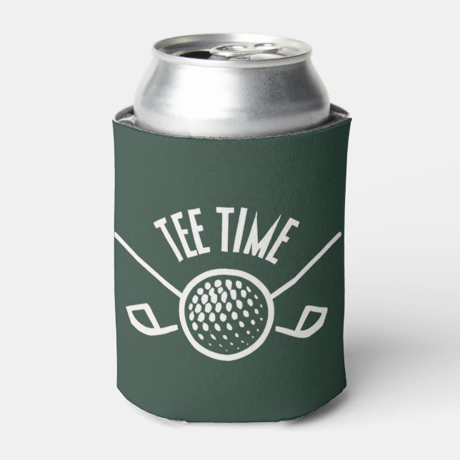 Golfers T-Shirt Time Dosenkühler (Kanne Vorderseite)