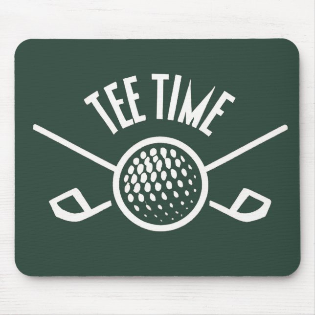 Golfers T-Shirt Time Mousepad (Vorne)