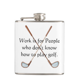 Golfers Vinyl-Wrapped Flask Flachmann