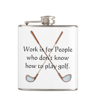 Golfers Vinyl-Wrapped Flask Flachmann