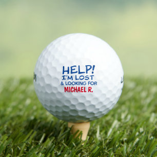 Golfeur a perdu la balle drôle avec nom