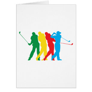 Golfeur dans le mouvement