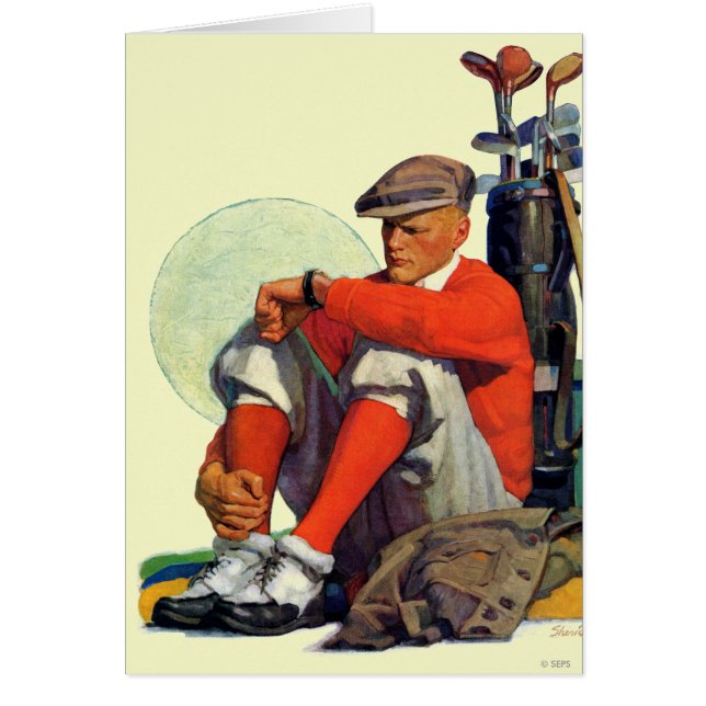 Golfeur en attente (Devant)