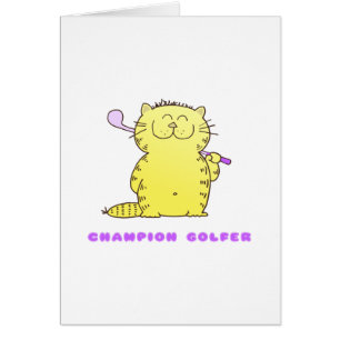 Golfeur mignon de Kitty