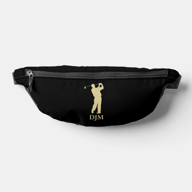 Golfeur Silhouette Monogram Gold (Poser)