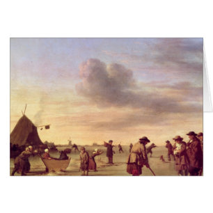 Golfeurs sur la glace près de Haarlem, 1668