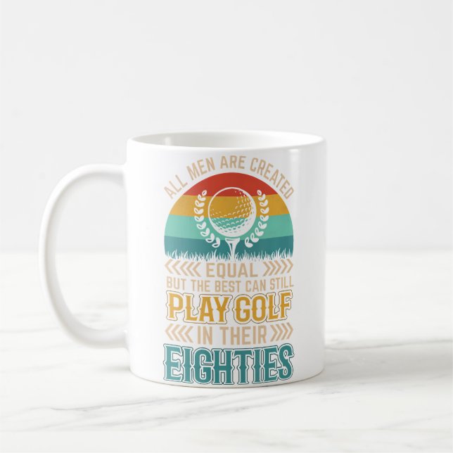 Golfgeburtstag - Alle Männer golfen gleich in ihre Kaffeetasse (Links)