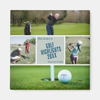 Golfgeschenk für Foto-Magnet Magnet