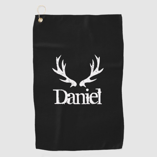 Golfgeschenk für individuelle Name Golfhandtuch (Vorderseite)