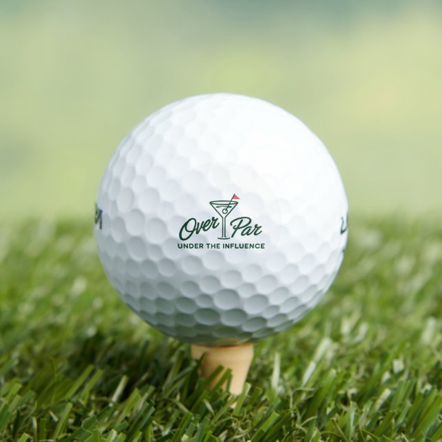 Golfgeschenk über Par und unter Einfluss Golf Golfball (Insitu T-Shirt)
