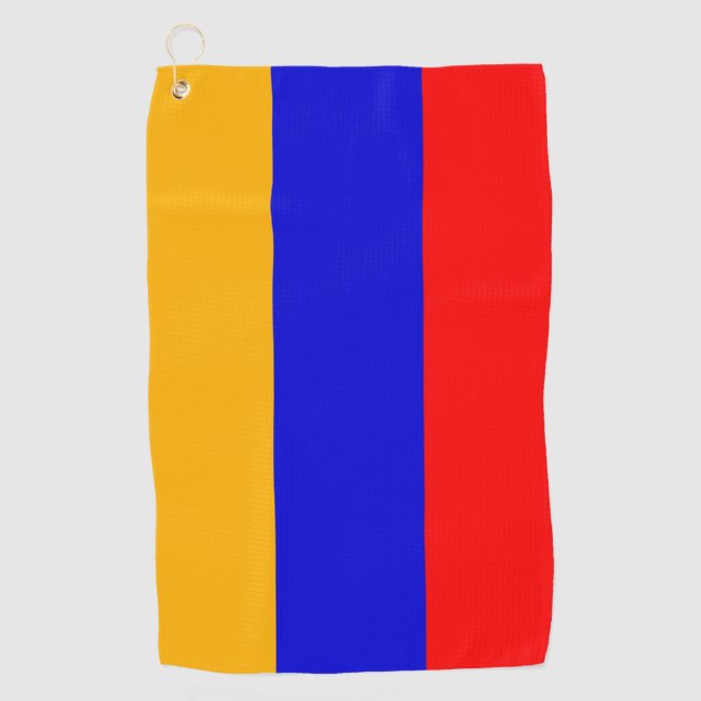Golfhandtuch mit armenischer Flagge (Vorderseite)