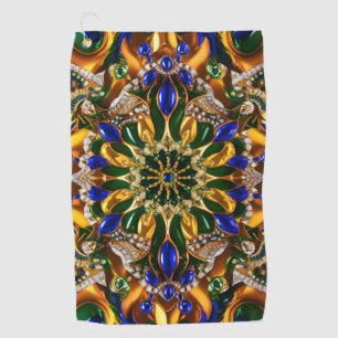 Golfhandtuch mit Brasilien Farben