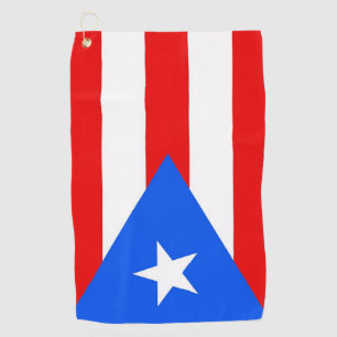 Golfhandtuch mit Fahne von Puerto Rico, USA
