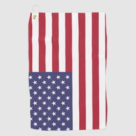 Golfhandtuch mit Fahne von USA
