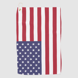Golfhandtuch mit Fahne von USA