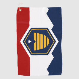Golfhandtuch mit neuer Flagge von Utah, USA