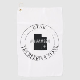 Golfhandtuch Staat Personalisiert Utah