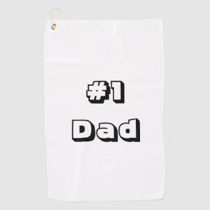 Golfhandtuch Weißes Golfhandtuch #1 Vater