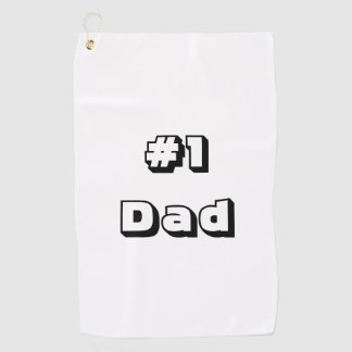 Golfhandtuch Weißes Golfhandtuch #1 Vater