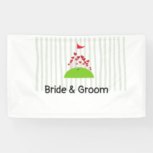 Golfhochzeit mit viel Liebe beim Golfspieler Banner