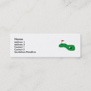 Golfinfo-Karte Mini Visitenkarte