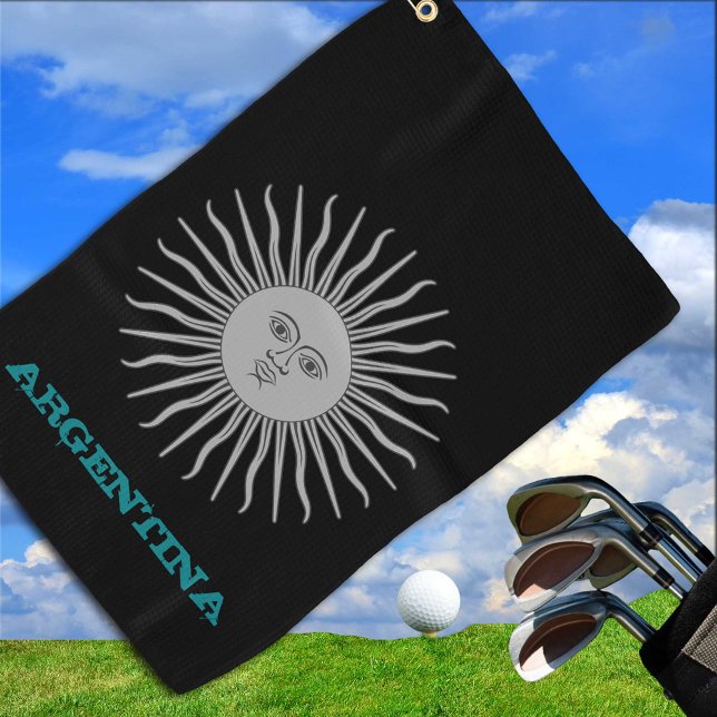 Golfing Argentina & Sol De Mayo Wappen /Flag Golfhandtuch (Von Creator hochgeladen)