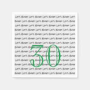 Golfing Birthday 30 LET'S BOGEY Fun Golf Ball Serviette