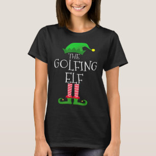 Golfing Elf Matching Familienweihnachtsfest Party  T-Shirt