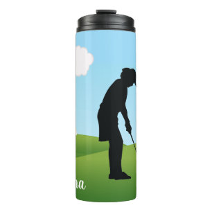 Golfing Golfer Design Thermal Tumbler Thermosbecher