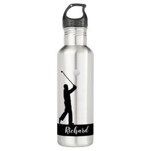 Golfing Golfer Personalisiert Edelstahlflasche