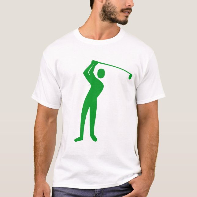 Golfing - grüne Rasenflächen T-Shirt (Vorderseite)