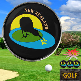 Golfing Kiwi Bird & Sport in Neuseeland