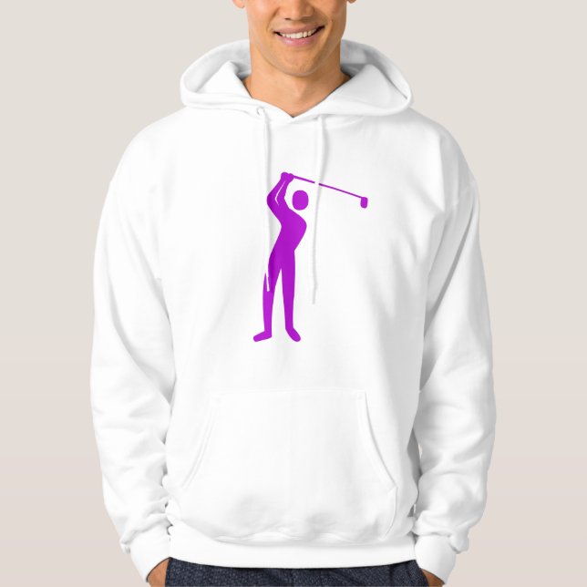 Golfing - Lila Hoodie (Vorderseite)