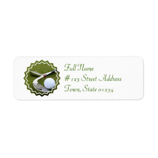 Golfing-Mailing-Label