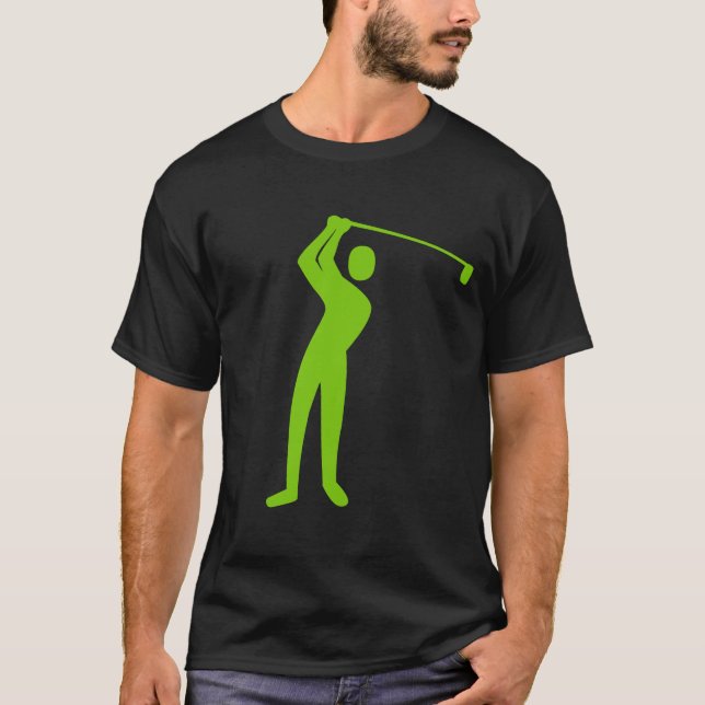 Golfing - Martian Green T-Shirt (Vorderseite)