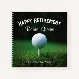 Golfing Retirement Gästebuch Notizbuch
